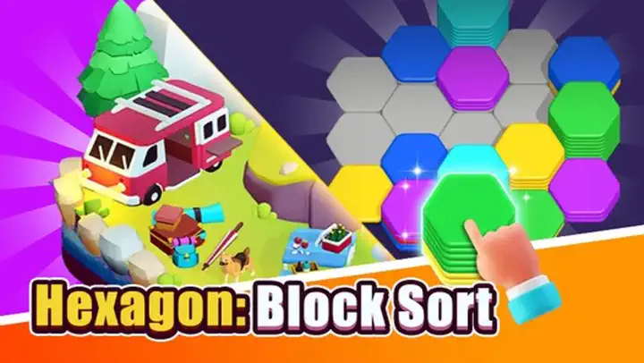 Hexagon Block Sort preview